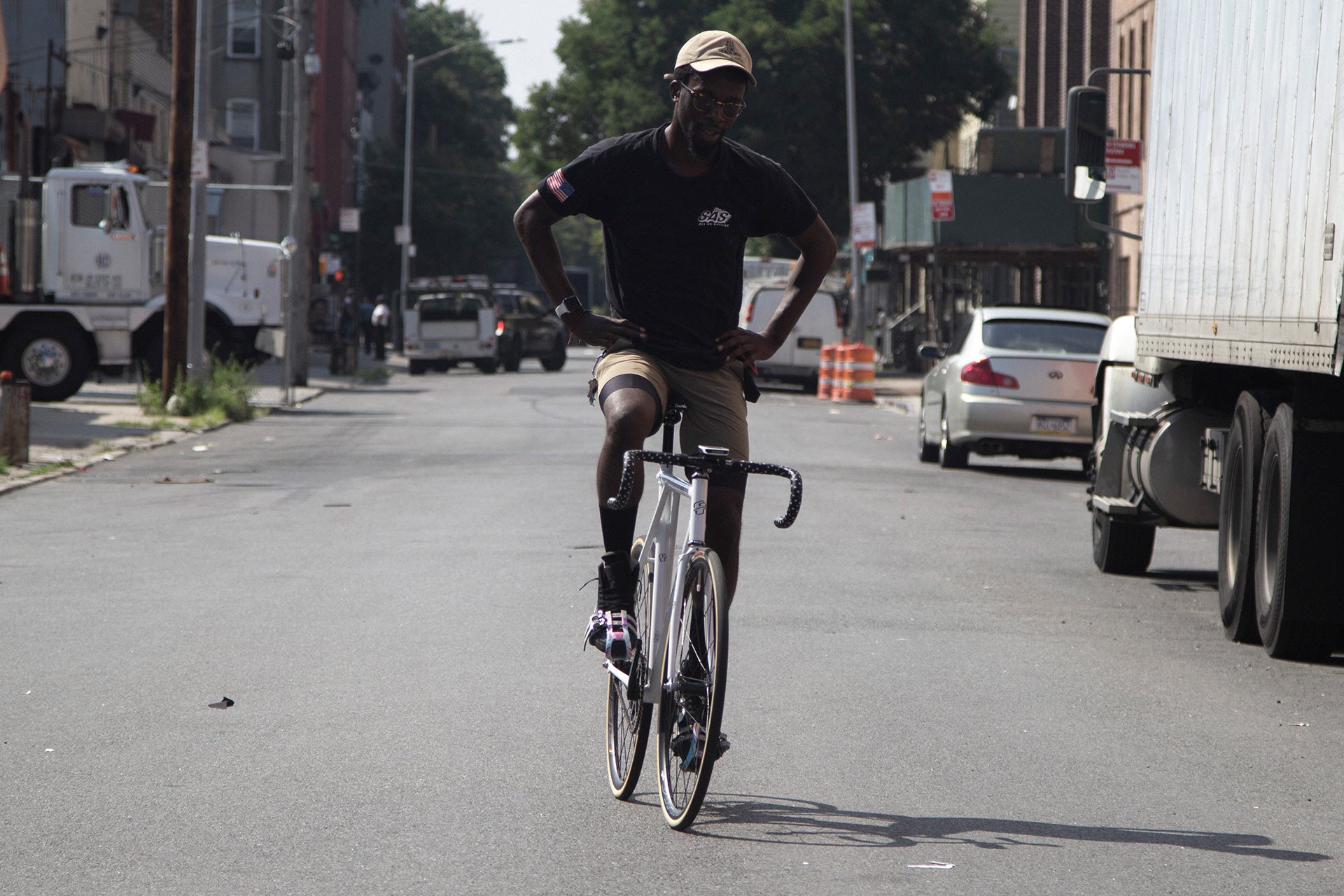 God and Famous Khaki Commuter Shorts