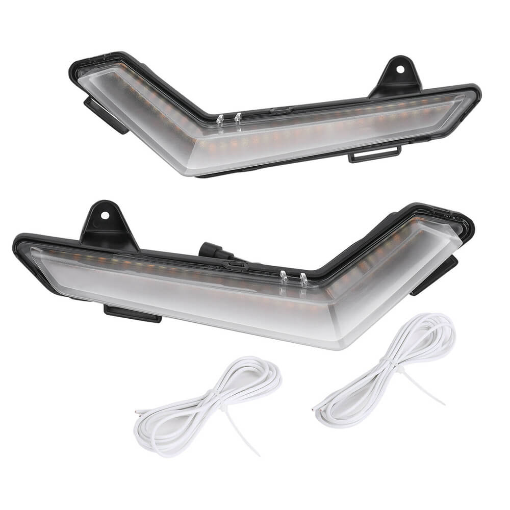 UTV Front LED Signature Light White/Yellow Turn Signal for Can-Am Defe ...