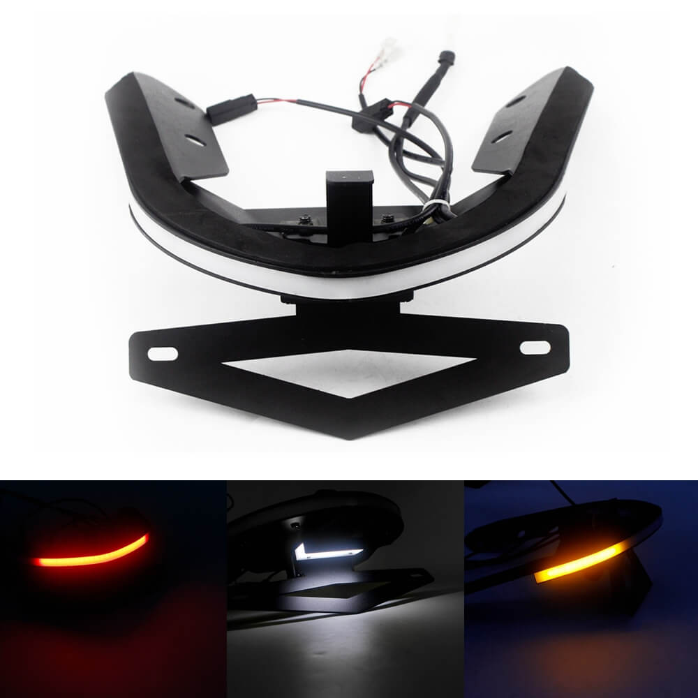 LED Tail Tidy Stealth Fender Eliminator Kit Integrated Taillight Brake Turn  Signals License Plate Light Bracket For Ducati Monster 821 1200/S '14-'17