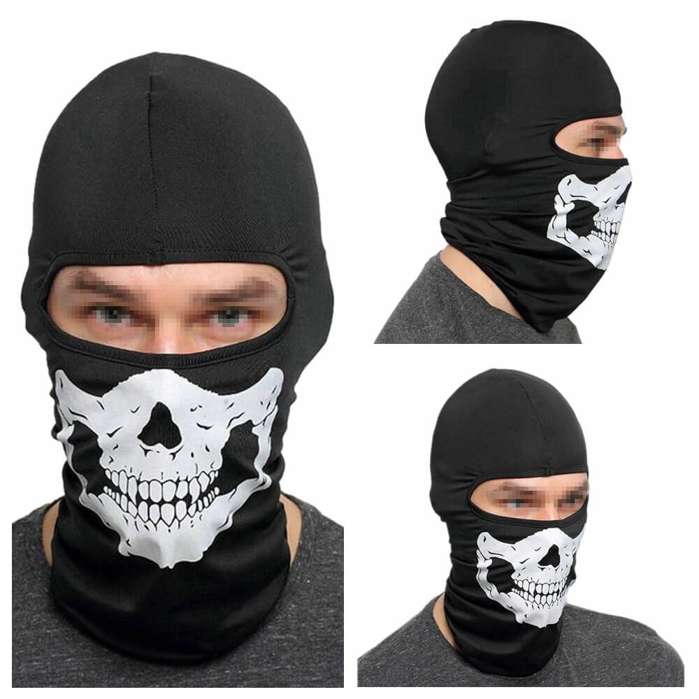 Motorcycle Balaclava Skull Full Face Guard Cover Warmer Windproof Brea ...