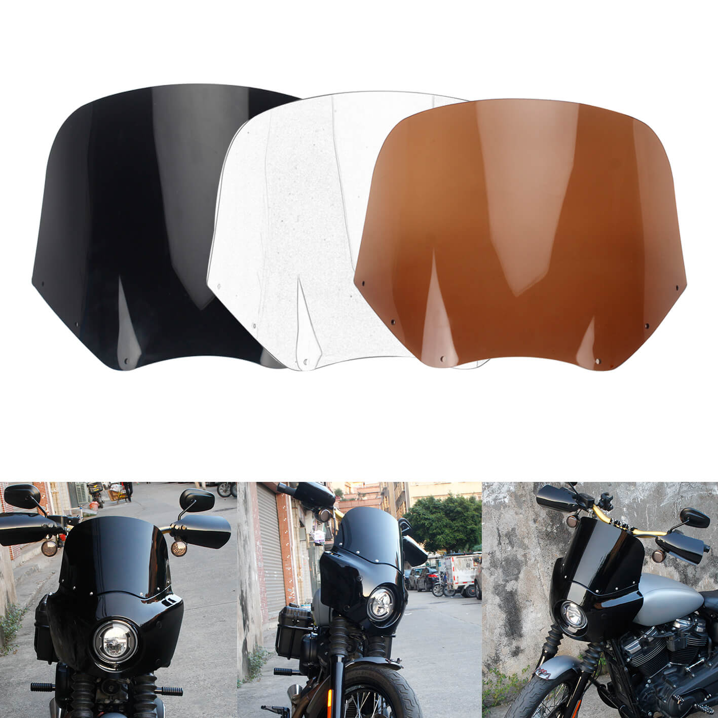 W&W Cycles - Bar & Shield Windshield Bags for Harley-Davidson