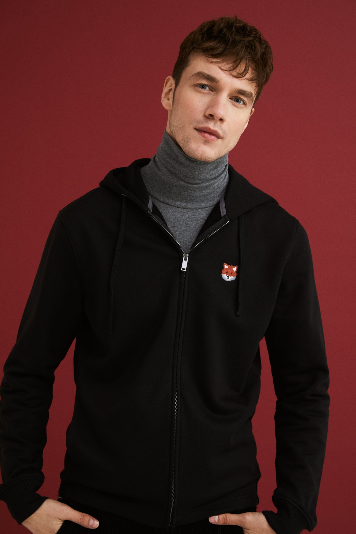 Fermuarlı Hoodie