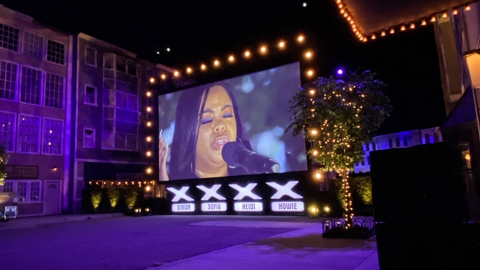 The Judges' auditions viewing screen