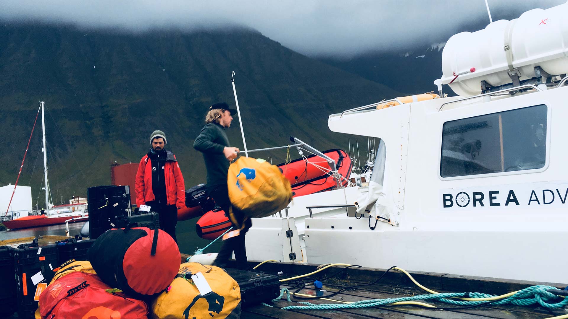 Loading up in Fjordland, Iceland