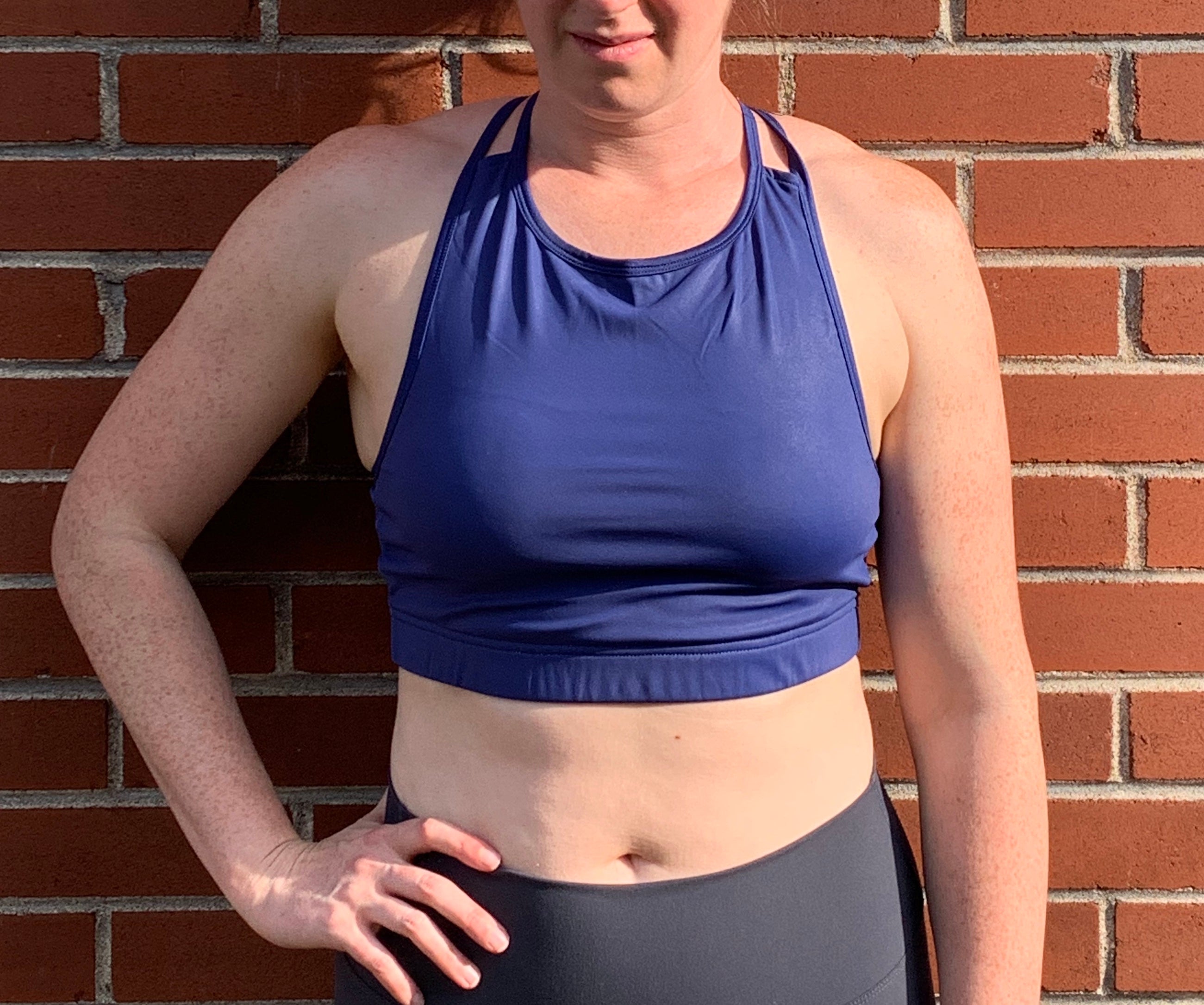 high neck sports bra crossfit