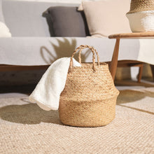 Load image into Gallery viewer, Handmade Natural Color Jute Seagrass Basket-CatCow Co