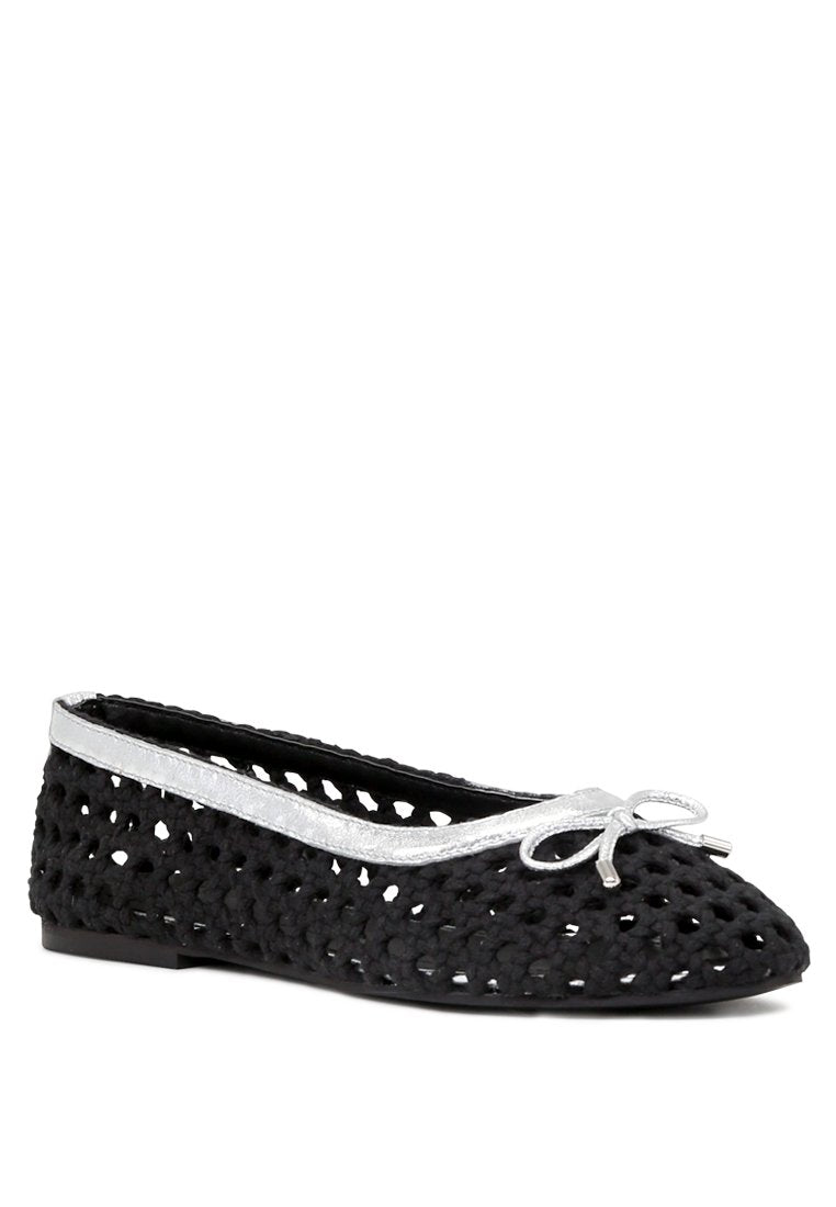 BRIONNA COTTON MESH FLAT BALLERINAS