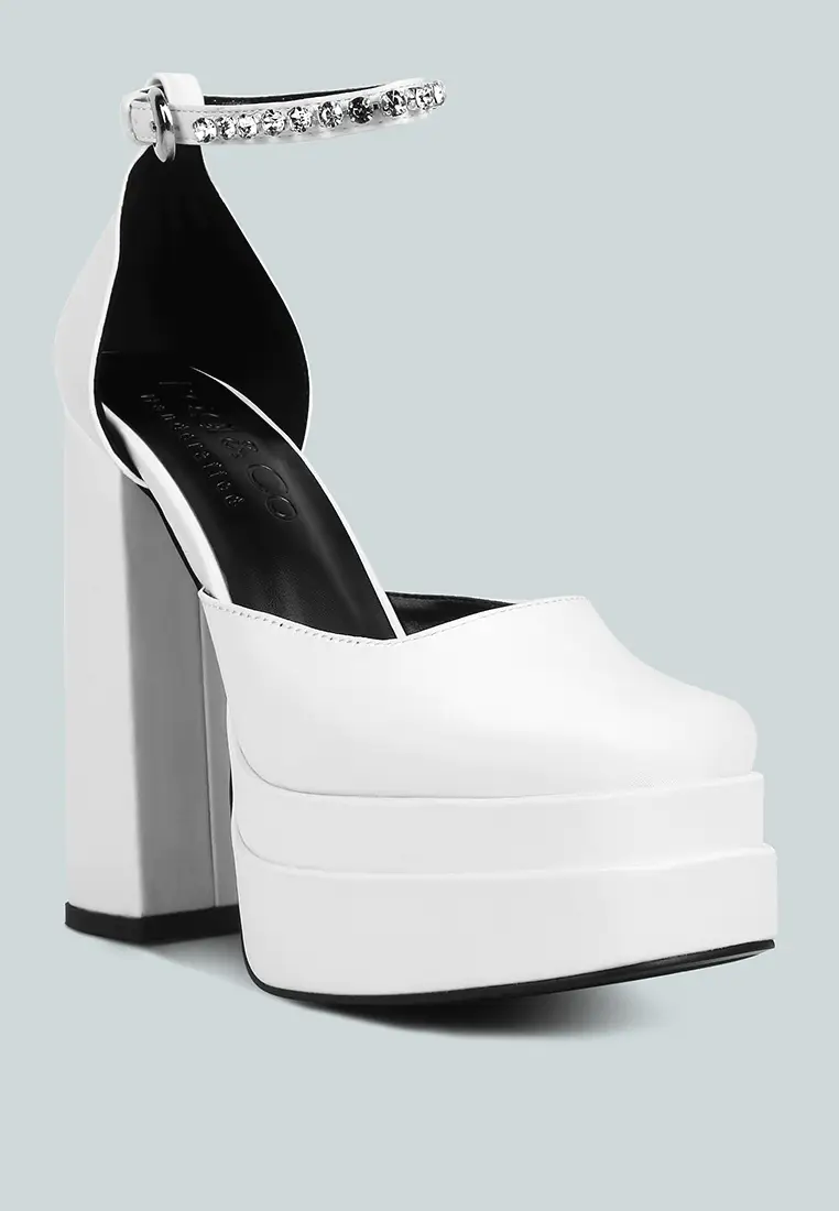 MARTINI White Sky High Platform Sandals