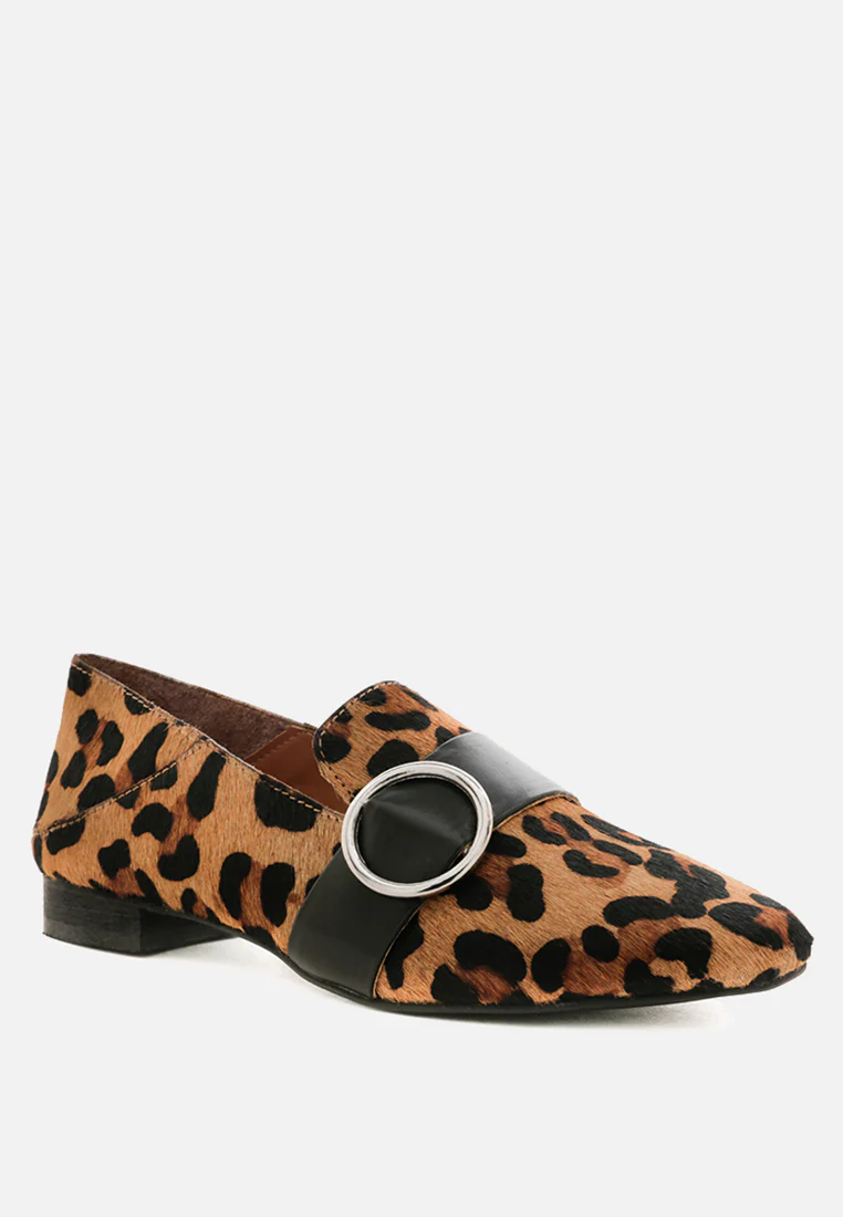 NAOMI Leopard Printed Loafers