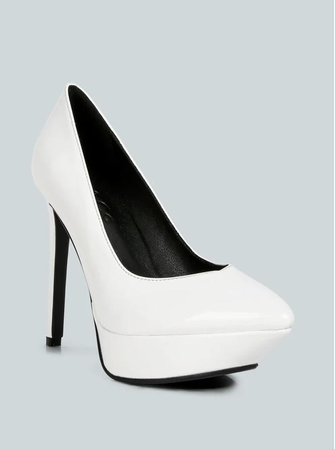 ROTHKO White Platform Stiletto Sandals