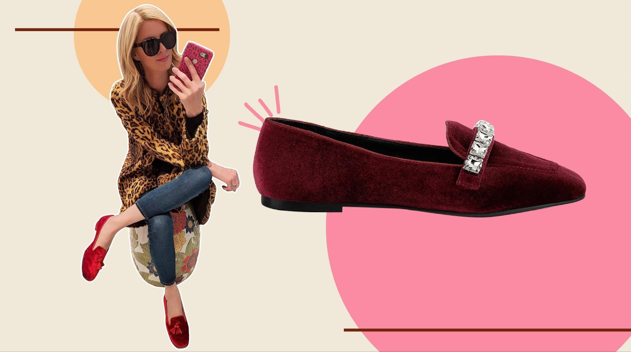 nicky in red loafers for women - rag & co