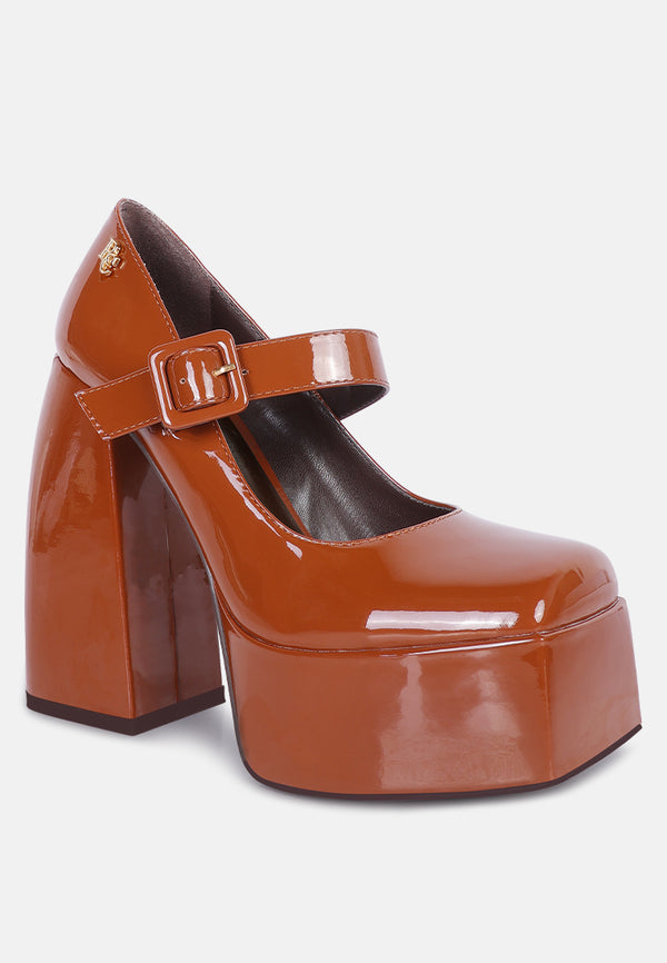 Plus Size - Mary Jane Platform Tapered Heel - Black (WW) - Torrid