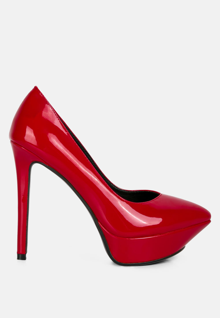 ROTHKO Red Platform Stiletto Pumps