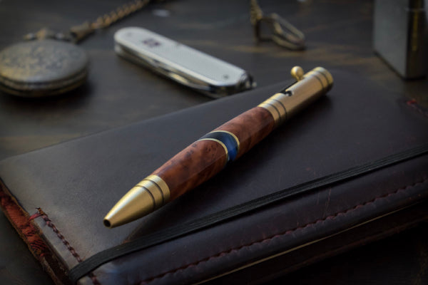 A custom segmented Aroostook Ballpoint Pen from The Acadian