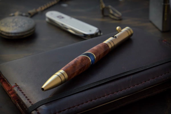 The Aroostook Bolt Action ballpoint pen is an example of investing in higher quality things that last much longer than inferior products, and in the end save you money, time, and headaches. 
