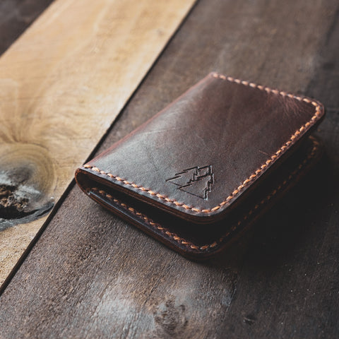 The Katahdin Wallet, a bifold card wallet. 