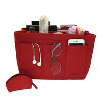 Results inazoie felt handbag organizer insert purse organizer bag fits speedy neverfull 3 color medium large x large medium red