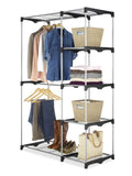 Discover whitmor double rod freestanding closet heavy duty storage organizer