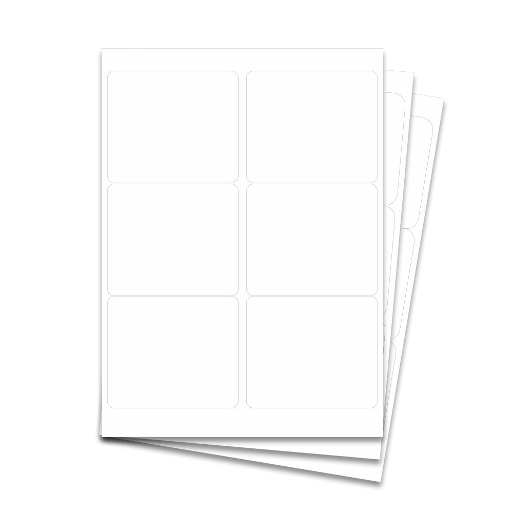 Laser Labels - White, 221 x 221 21/221 Inside 8 X 3 Label Template