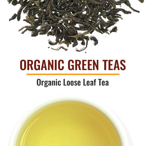 Organic Green Teas Organic Green varietals are included from several origins including China, Japan and India. They include well known types such as Sencha and Gunpowder and high-end premium grades such as White Monkey and even a hand-tied flowering tea. Some are certified Fair Trade.