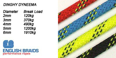 3mm Dyneema SK78 Rope - Hard Wearing 12 Strand Dyneema