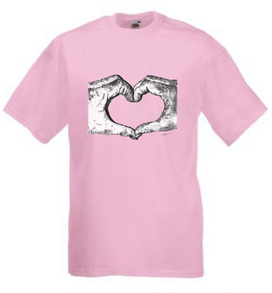 Love Heart Hands T Shirt – www.asapshop.co.uk