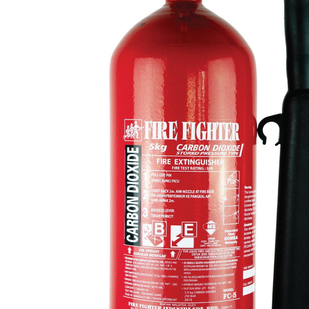 Fire Fighter 5KG Carbon Dioxide (CO2) Fire Extinguisher Fire Fighter