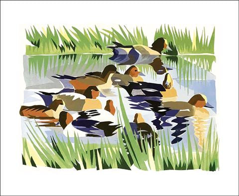 Art Angels - Ducks On The Water - Card