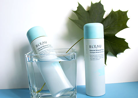 Summer skincare with Glacial Oceanic Mineral Water infused Hydrate Collection Glacial Mineral Toner 