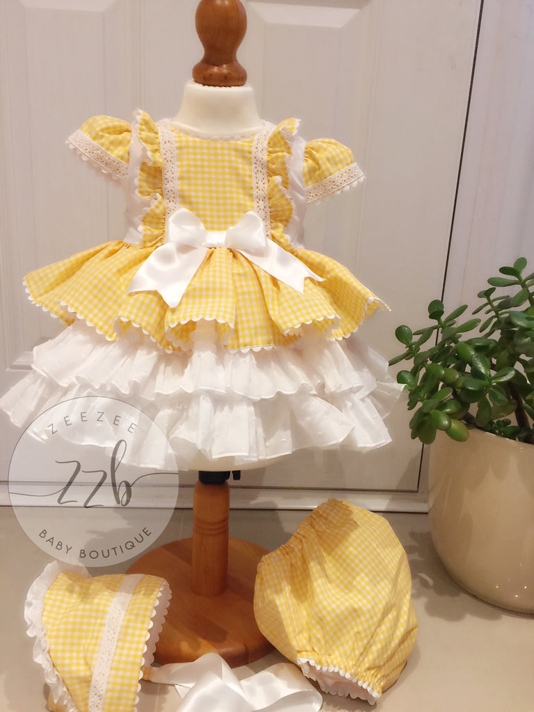 baby girl spanish puffball dress