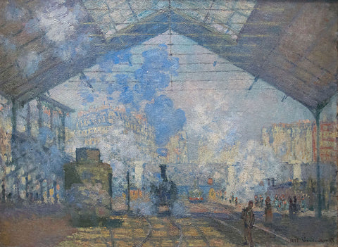 Claude Monet "À la gare Saint-Lazare" 1877