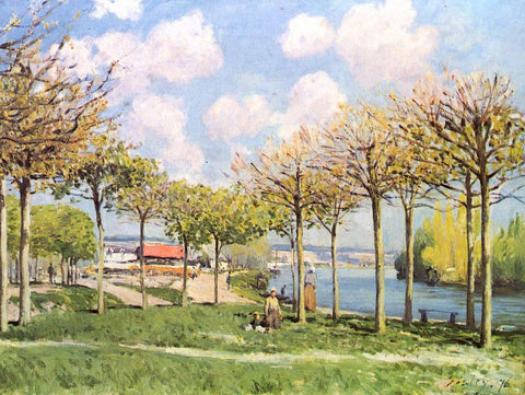 Alfred Sisley "La Seine à Bougival" 1876.