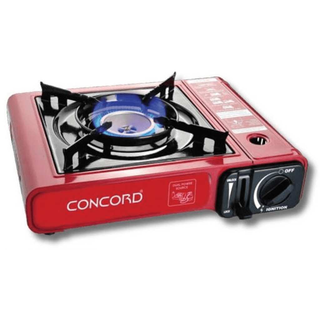 Concord Portable Camping Stove With Gas Refill Carry Case