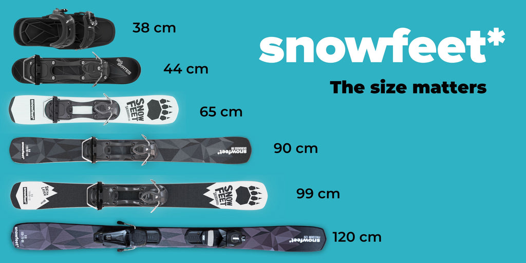 Snowfeet mini skis - skiskates skiboards snowblades short skis