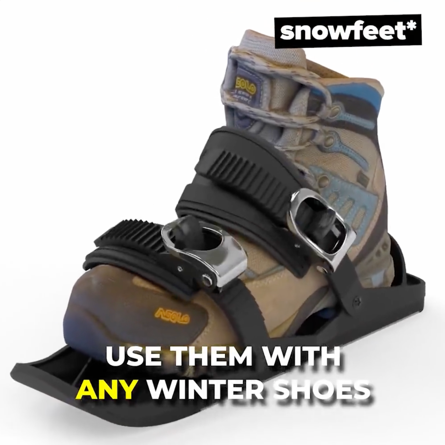 Snowfeet - Mini Ski Skates For Snow | 1 pair | Official Snowfeet