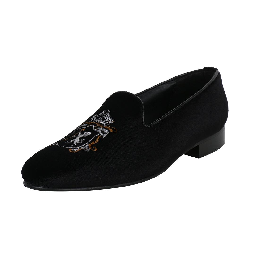 SCHULL BLACK VELVET SLIP ONS – THE BRAT 