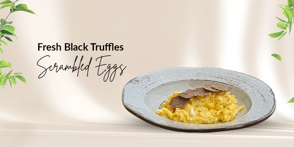 Fresh Black Truffles Scrambled Eggs - TitaItalia