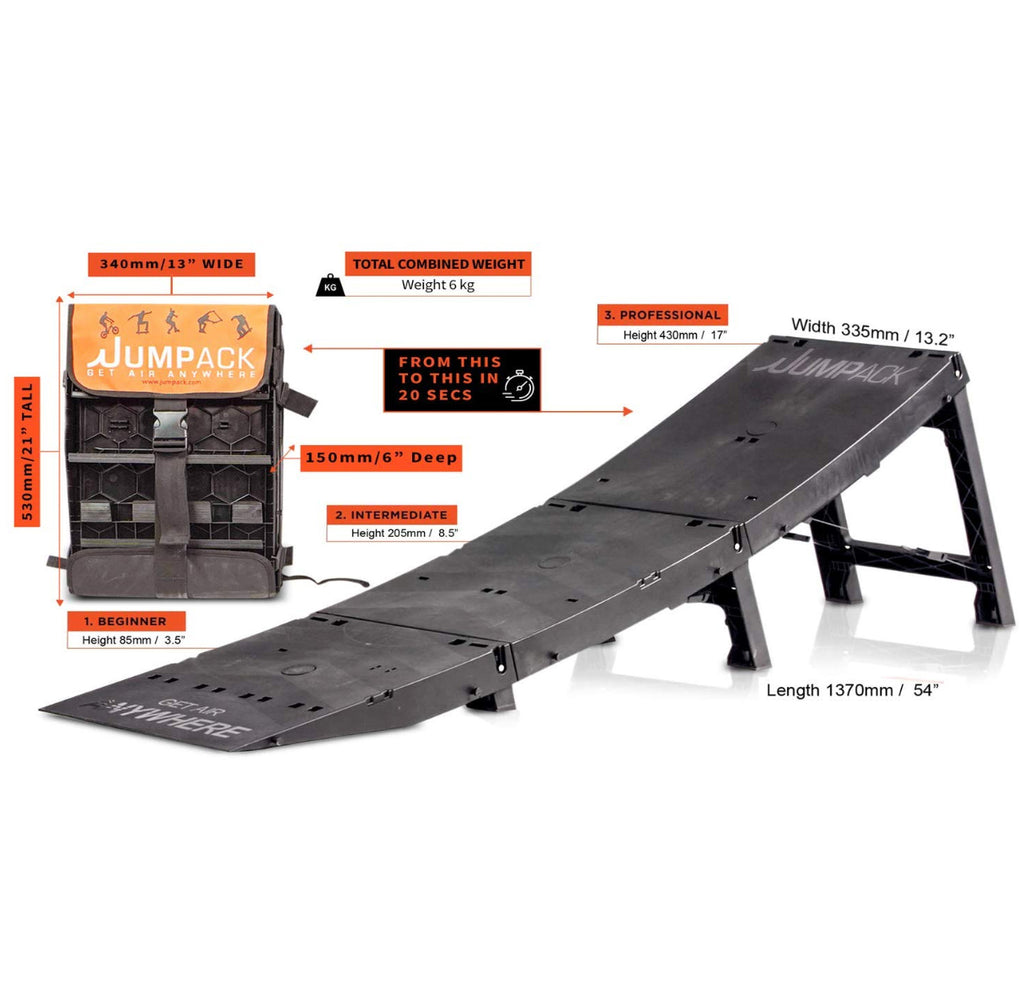 Jumpack dimensions ramp DD airbags