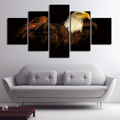 5 Piece The Bald Eagle Canvas Prints Painting Wall Art Home Decor Newcanvasprint
