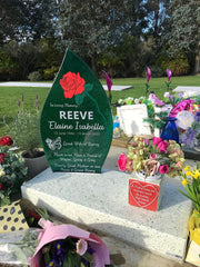 Etched headstone 