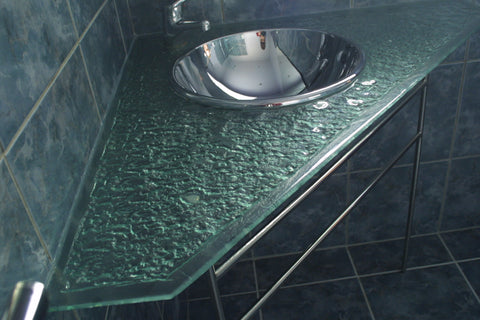 glass counter top vanity bathroom glass from escape glass nz slumped and toughened
