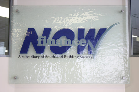 Finance now logo signage banner