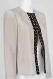 Stone Embroided Blazer , Jacket, Khaki, long sleeved, September Collection,- Sarai Afrique