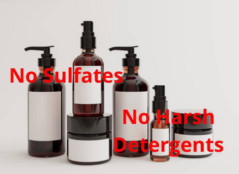 Say no to sulfates or any harsh detergents 