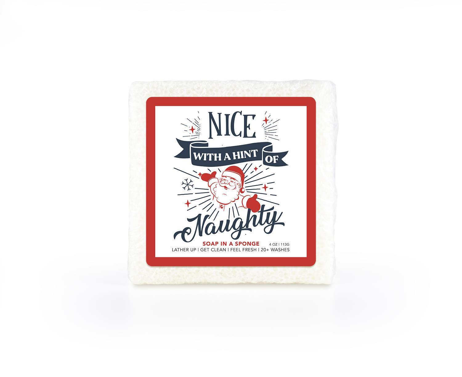 Caren NICE WITH A HINT OF NAUGHTY Soap in a Sponge