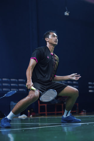 Badminton Player Moving for a shot