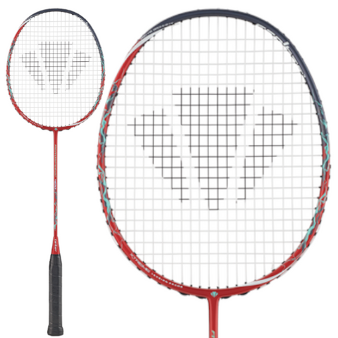 CARLTON AEROSPEED 400 BADMINTON RACKET - RED / GREY