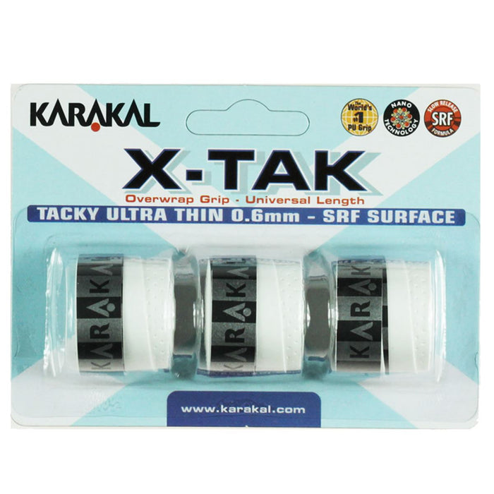 Karakal X-Tak Overwrap Badminton Grip - White