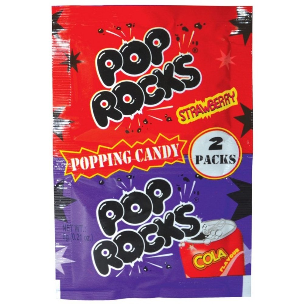 Bonbons pétillants crépitants Américains Pop Rocks Candy Grape saveur  raisin - Glups - Pop rocks - Quimper