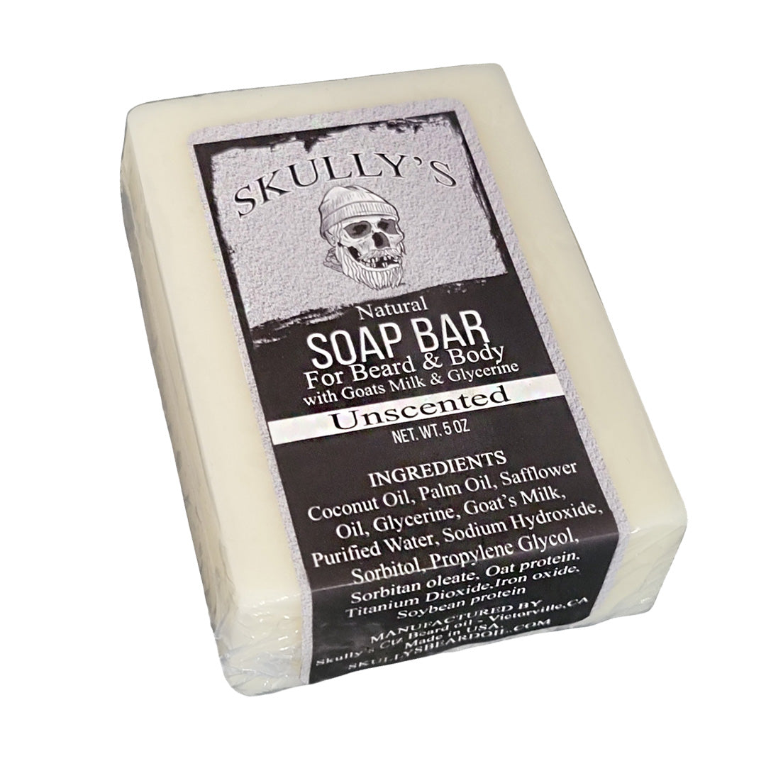 Skully’s Beard & Body Natural Bar Soap - Unscented